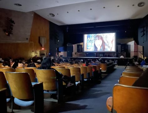 Students gather in the South High auditorium to learn about writing from author Emily X. R. Pan. Pan visited South High virtually on Thursday, February 3 to discuss her young adult novel The Astonishing Color of After.