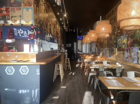 A full restaurant and kitchen view of Nohara Ramen