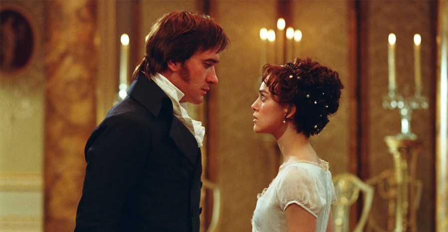 Mr.+Darcy+and+Elizabeth+Bennet+%28left+to+right%29+pictured+in+a+ballroom+in+the+2005+movie+adaptation+of+Pride+and+Prejudice%2C+directed+by+Joe+Wright.