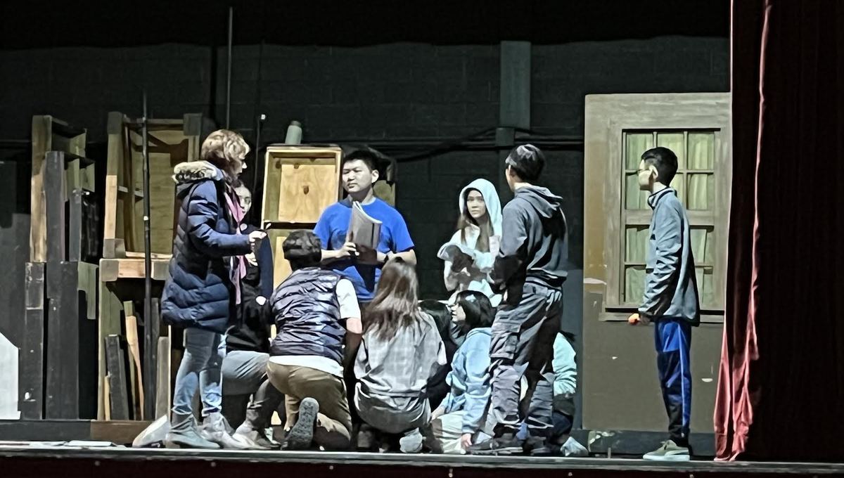An Error-Free Rehearsal—Ms. Ilana Meredith directs the cast members for South Highs new winter play, The Comedy of Errors by William Shakespeare. Laugh along as Shakespeares early comedy comes to life with a new 1980s twist.