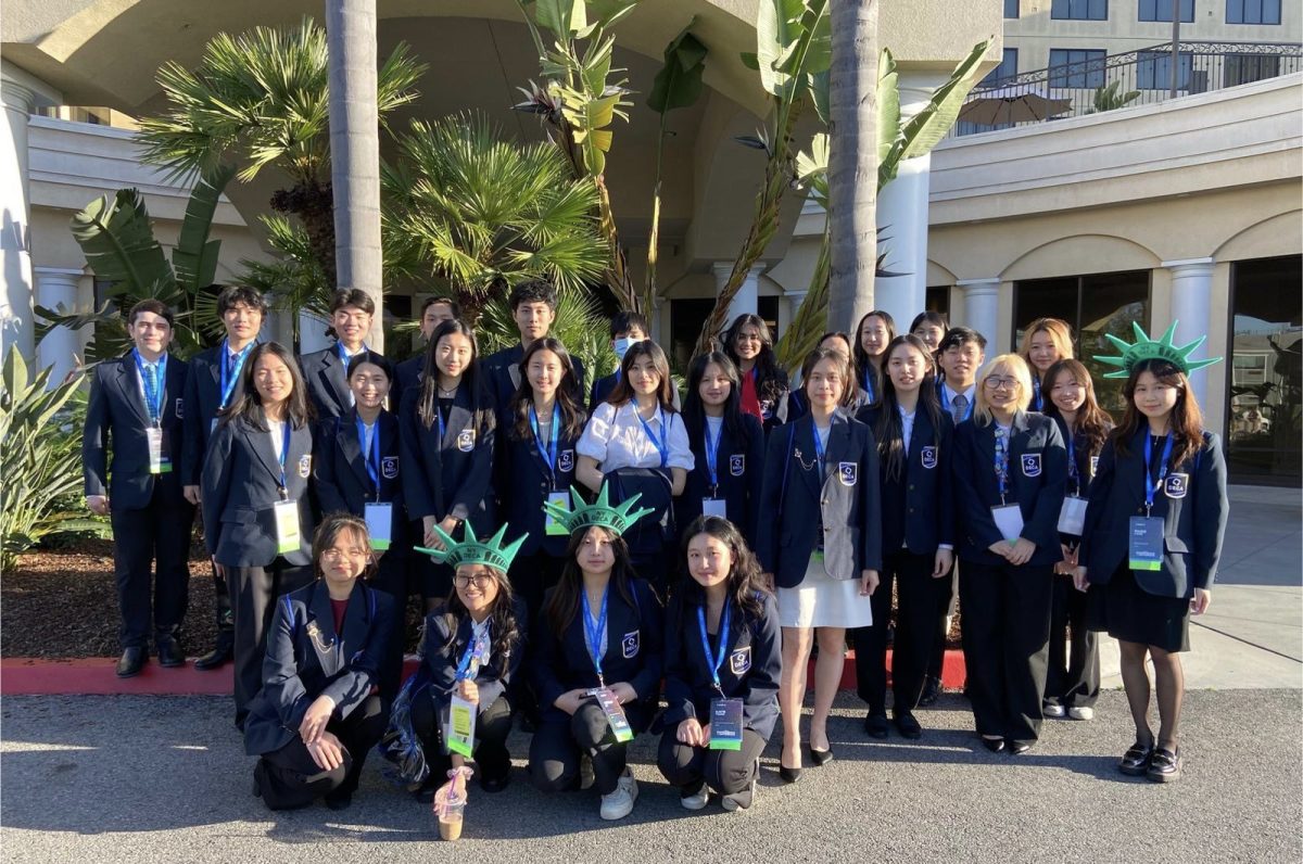 Coast to Coast—In April 2024, 29 award-winning Great Neck South students arrived in Anaheim, California to compete in DECA’s International Career Development Conference (ICDC). The following days were spent trading pins, competing, and exploring Disneyland.
